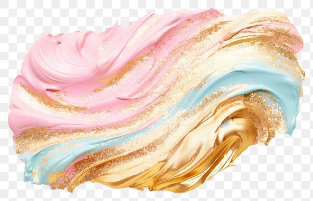 PNG Gold abstract brush stroke backgrounds dessert food.
