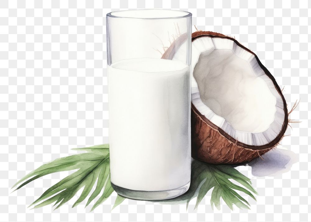 PNG Coconut milk coconut fruit dairy.