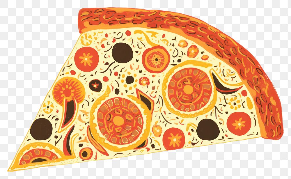 PNG Pizza pattern food white background.