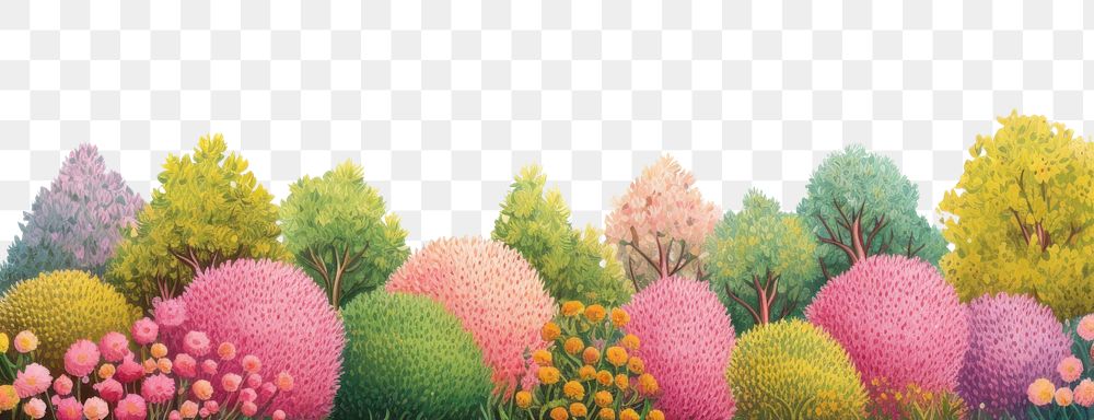 PNG Painting outdoors flower nature.