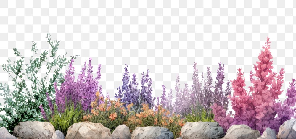 PNG  Flower landscape lavender outdoors