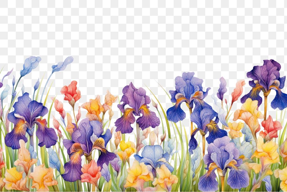 PNG  Iris blossom flower plant