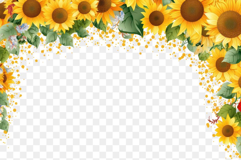 PNG  Sunflower backgrounds plant copy space.
