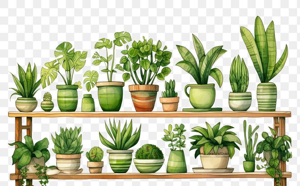 PNG Plants green leaf white background