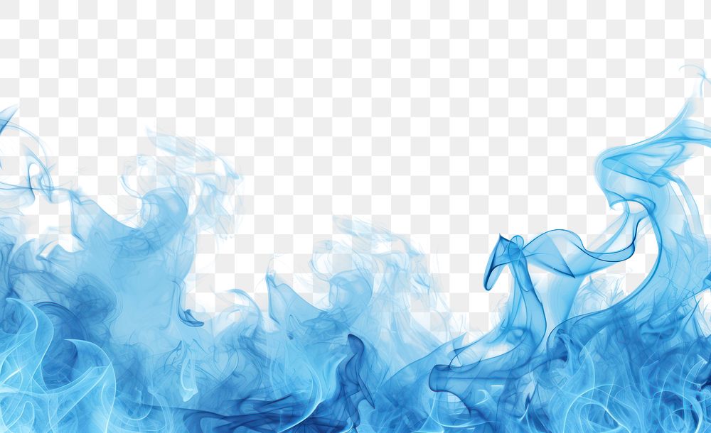 PNG Blue flame bottom border backgrounds smoke abstract.