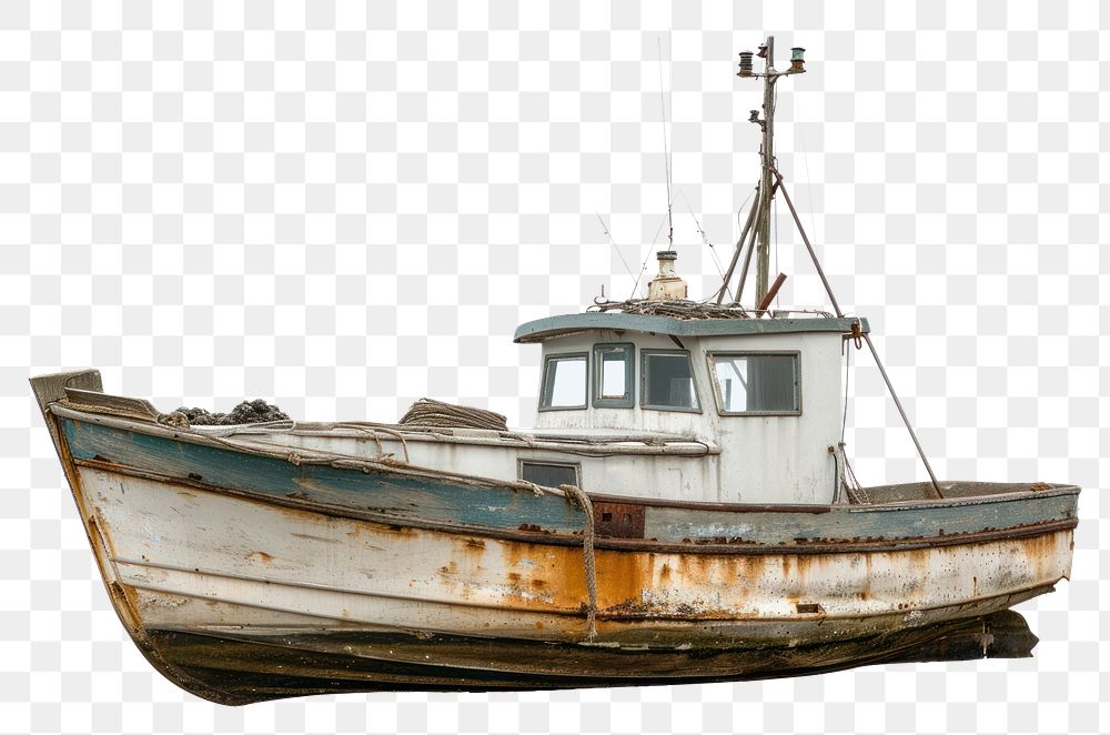 PNG Fishing boat watercraft sailboat vehicle.