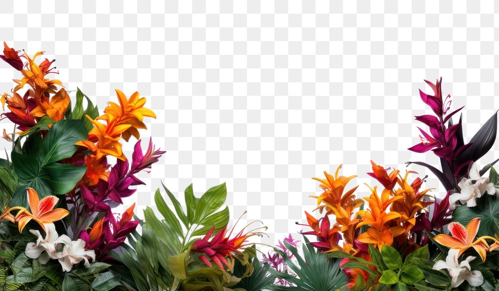 PNG Tropical flower bushes outdoors plant petal