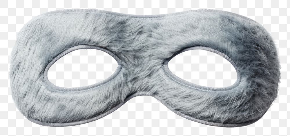 PNG Sleeping eye mask white background moustache disguise.