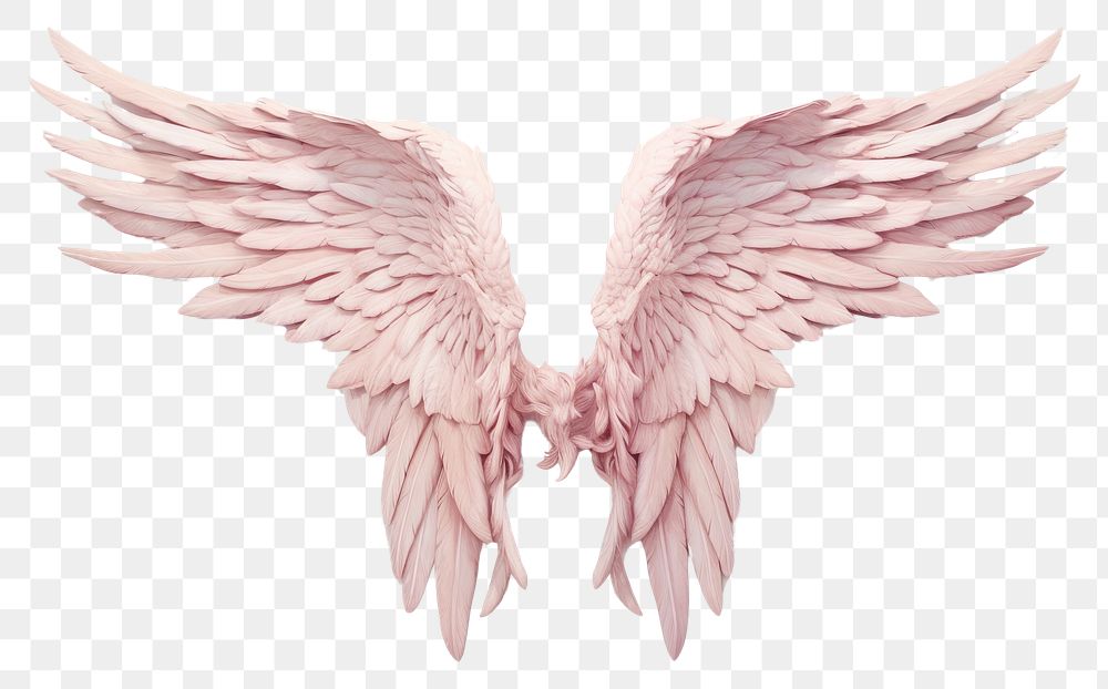 PNG Angel wings bird pink creativity.