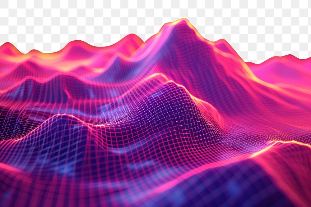 PNG  Neon mountain wireframe boder light backgrounds abstract.