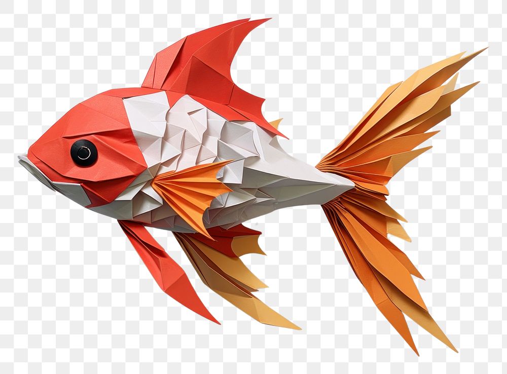 PNG Goldfish paper origami animal.