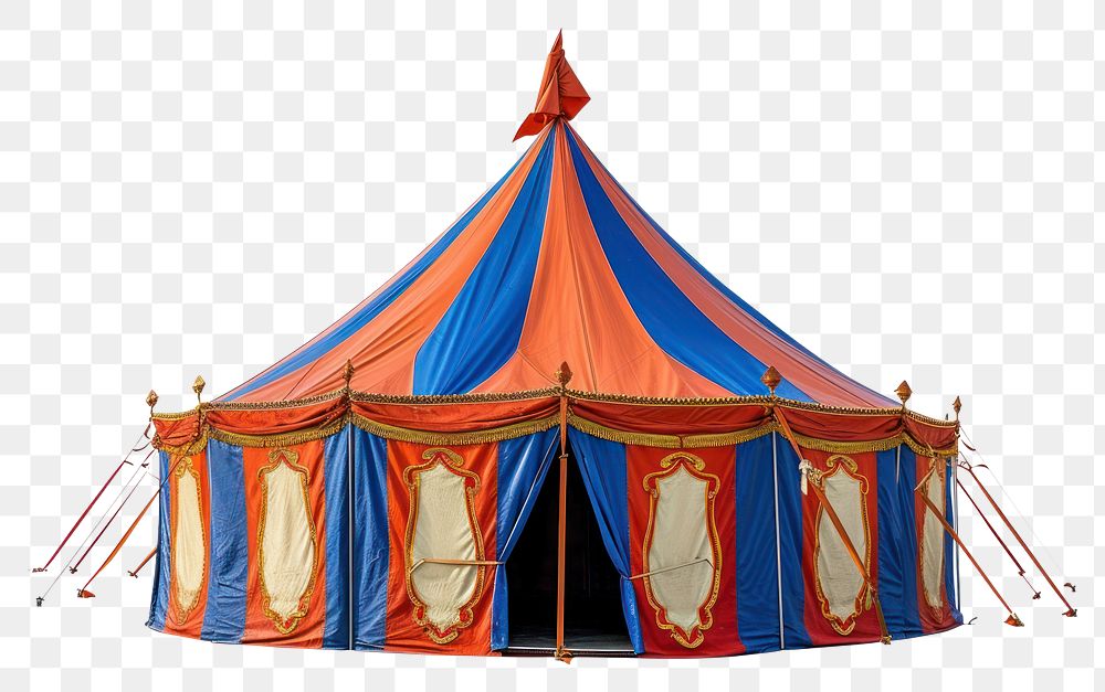 PNG Circus tent architecture circus recreation white background.