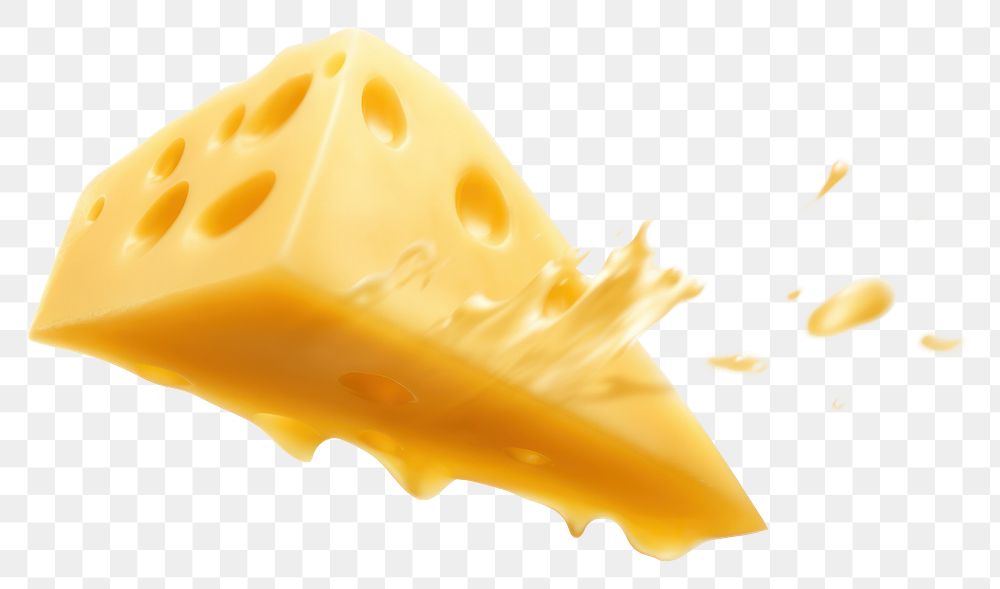 PNG Photo of flying cheese food parmigiano-reggiano white background.