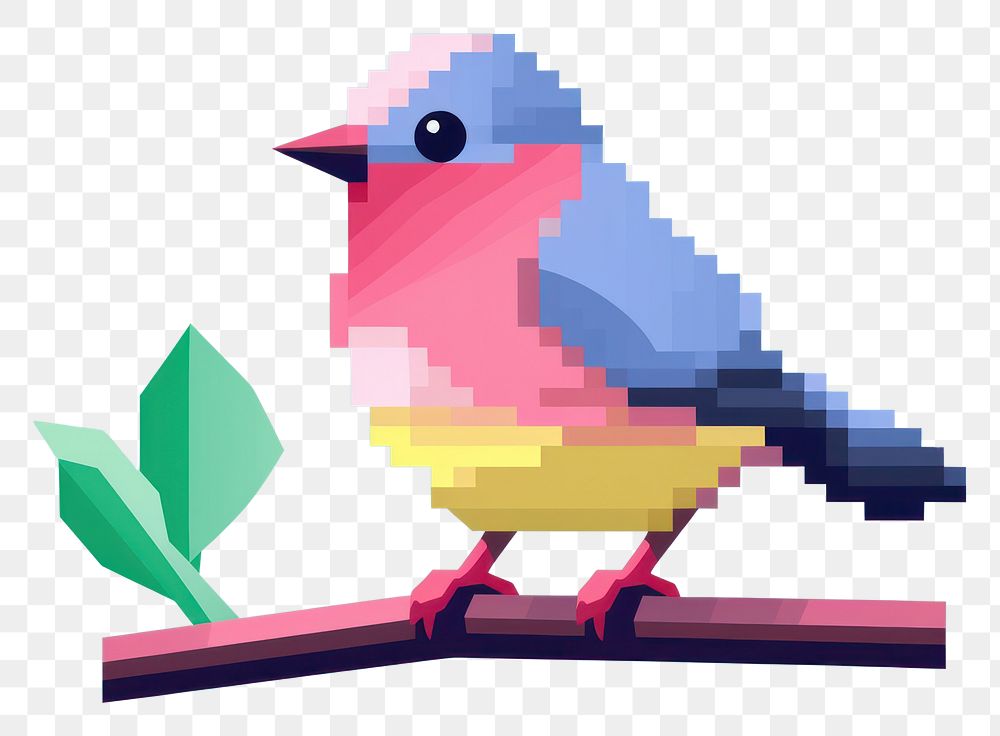 PNG Bird pixel animal art creativity.