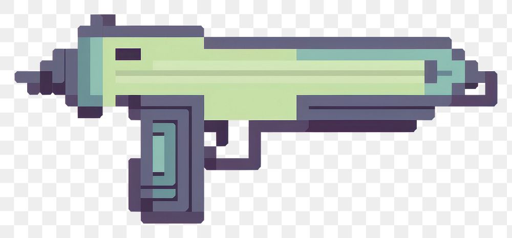 PNG Gun pixel weapon technology pixelated.