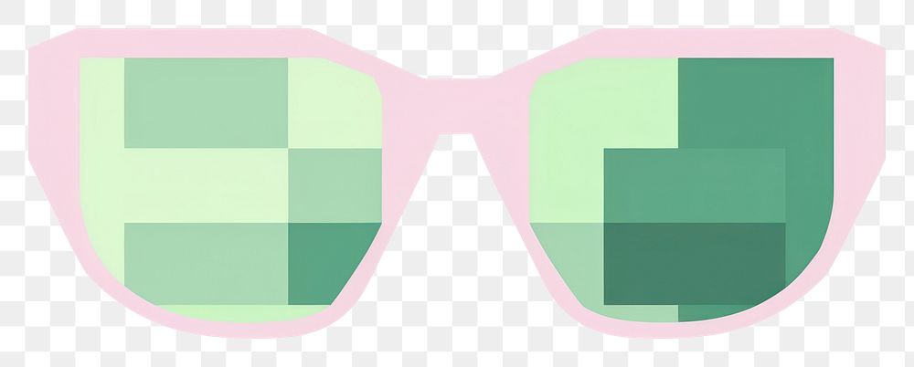 PNG Sunglasses pixel shape white background accessories.