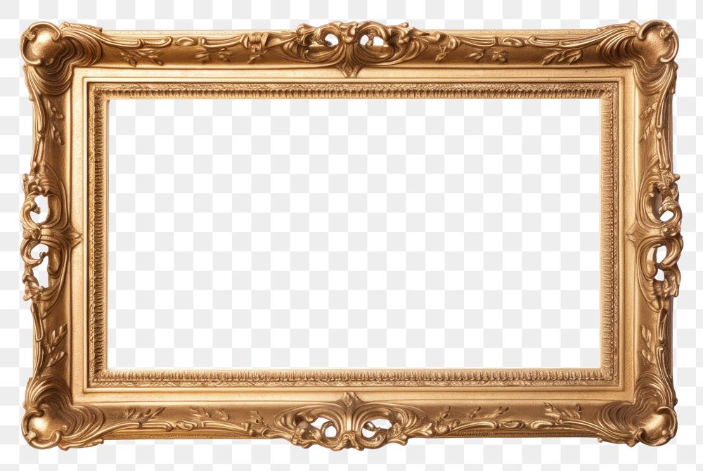PNG Art deco frame rectangle photo white background.