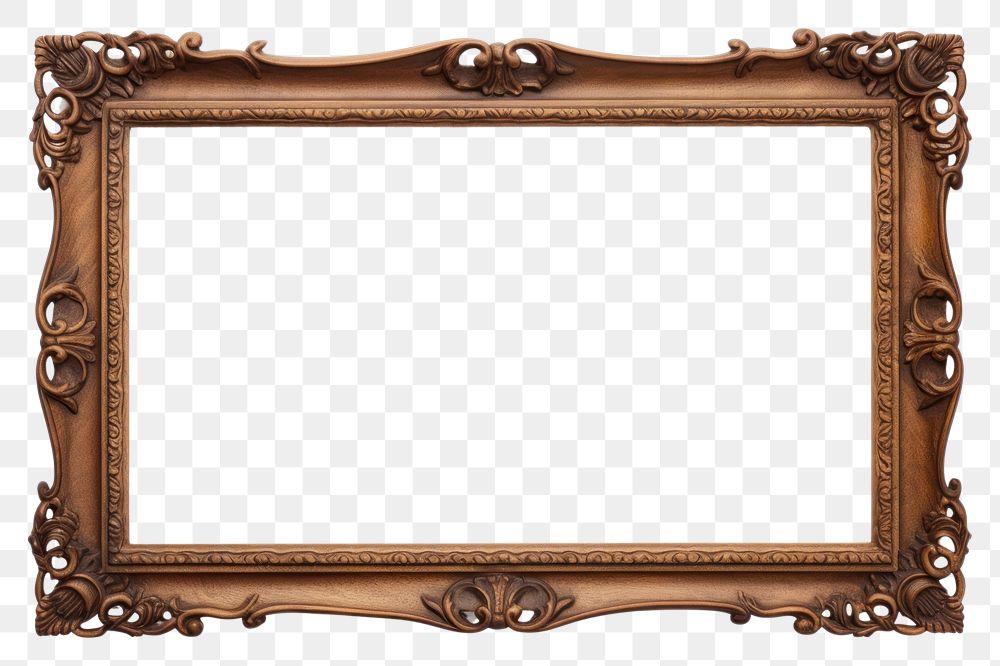 PNG Wood frame rectangle white background architecture.