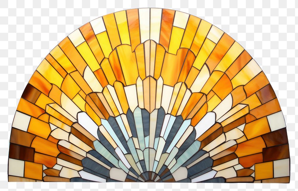Mosaic tiles of sun art architecture creativity.