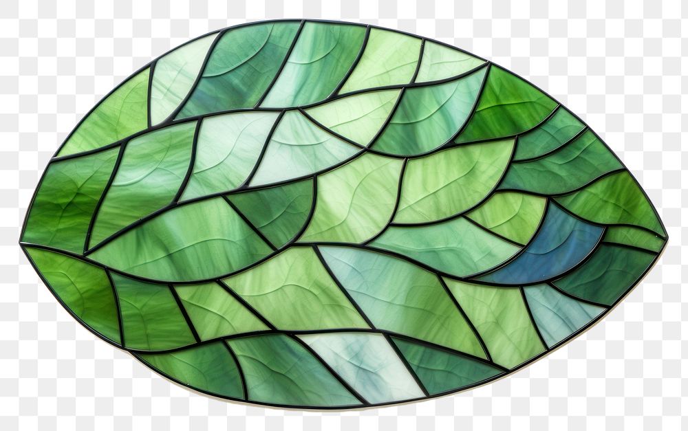 Mosaic tiles of leaf art creativity accessory.