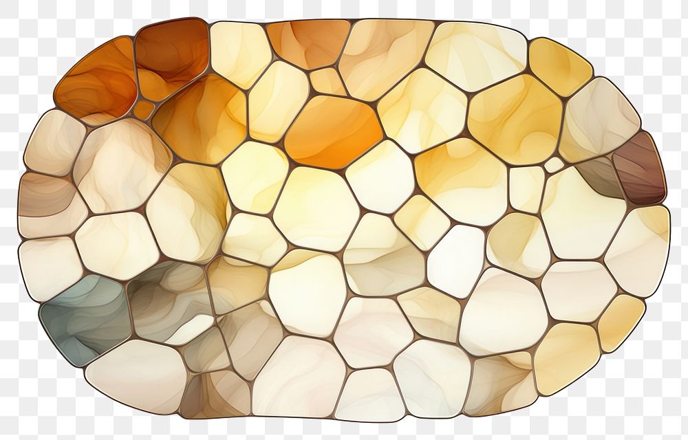 Mosaic tiles of pancake backgrounds honeycomb textured.