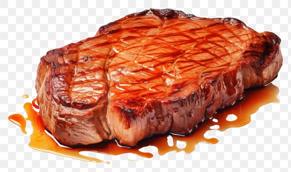 PNG Steak meat food beef.