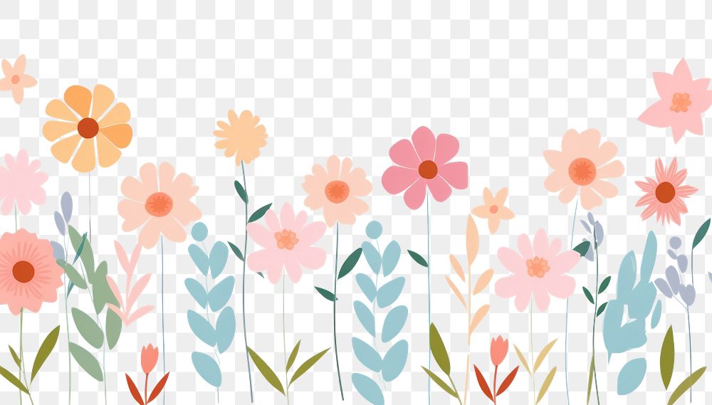 PNG Daisies backgrounds pattern flower.