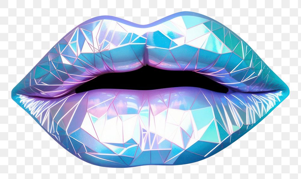 PNG Diamond lip white background lipstick.