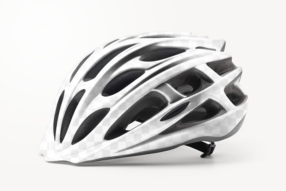 Bike helmet png mockup, transparent design