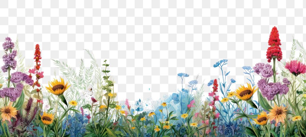 PNG  Landscape flower backgrounds wildflower.