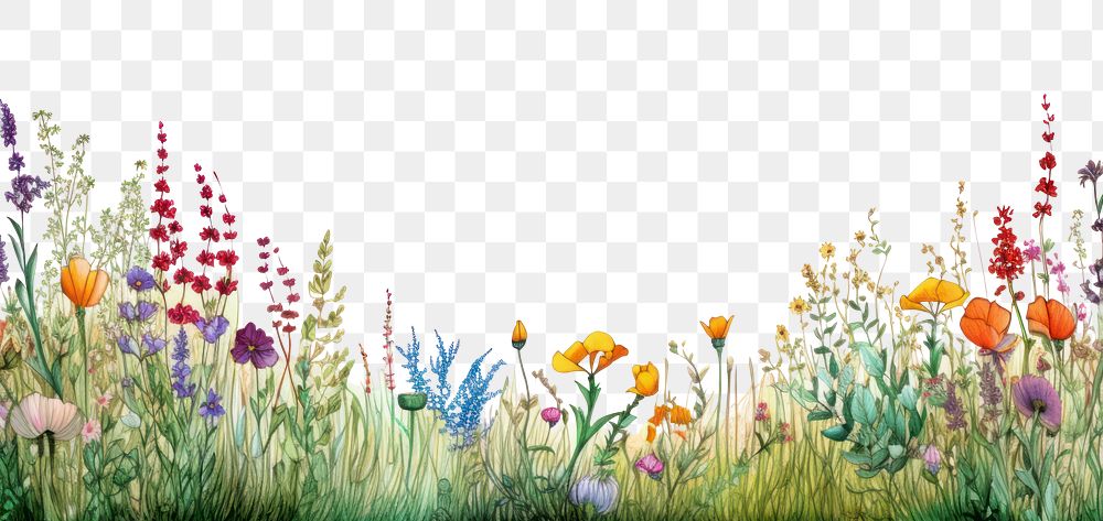 PNG  Flower backgrounds wildflower grassland.