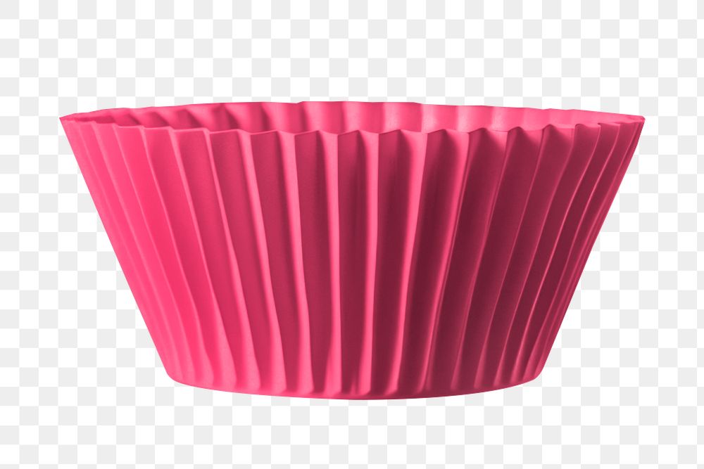 PNG pink cupcake liner, transparent background