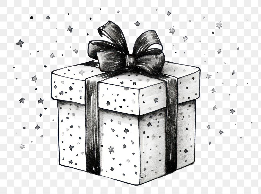 PNG Gift box gift white background celebration.