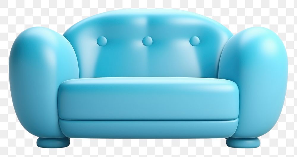 PNG  Sofa furniture armchair white background.