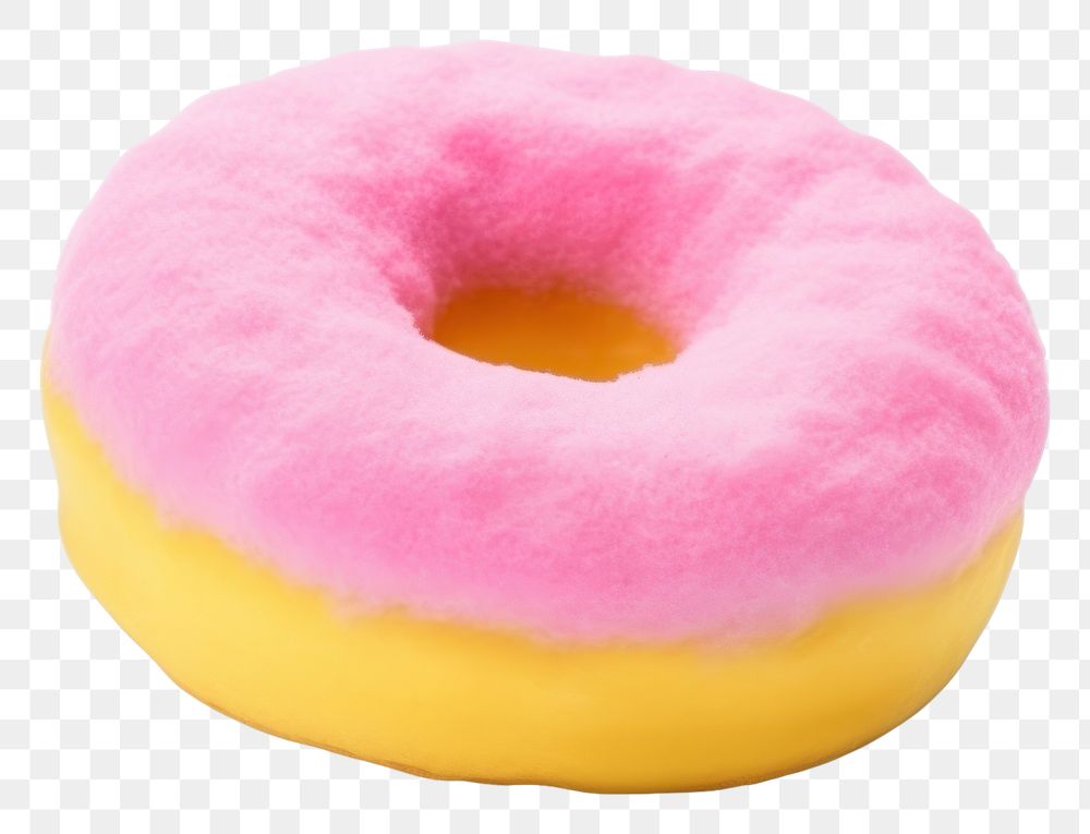 PNG Donut yellow food pink.