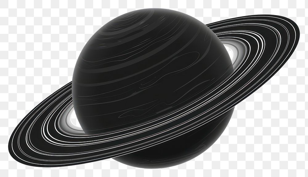 PNG Saturn planet space black.
