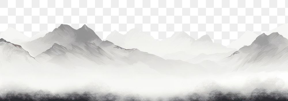 PNG  White background mountain backgrounds monochrome.