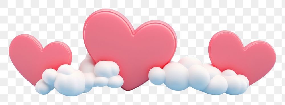 PNG Hearts shape cloud background red balloon nature.