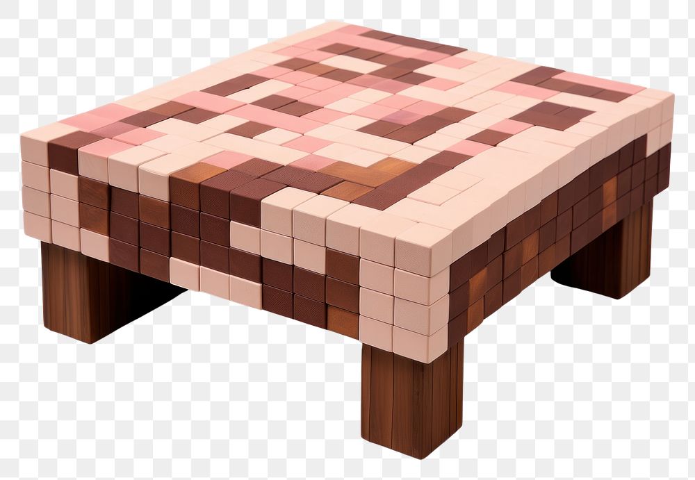 PNG Coffee table bricks toy furniture art white background.