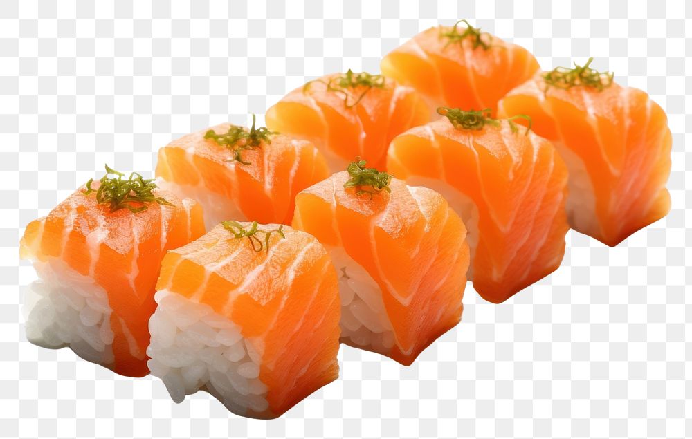 PNG Ebi sushi seafood salmon plate.