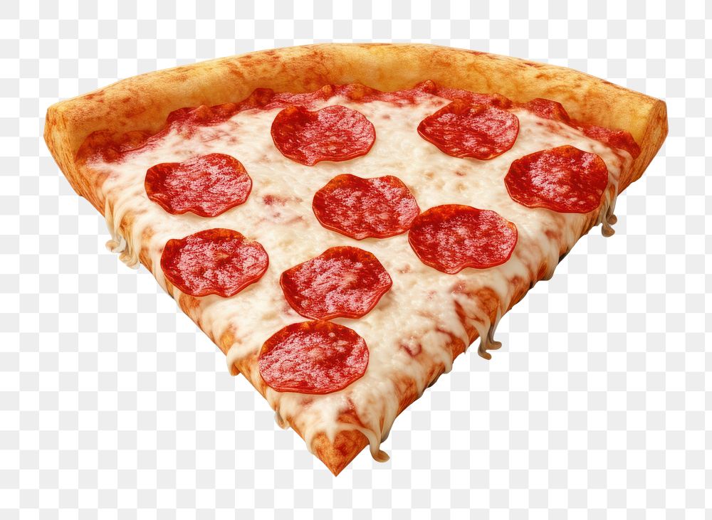 PNG Pizza shape food white background pepperoni.