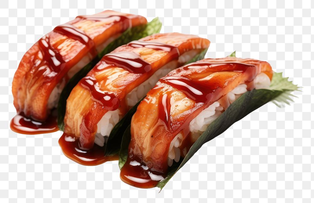 PNG Unagi sushi food meal dish.