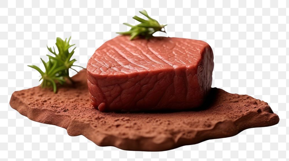 PNG Roasted beef steak food meat.