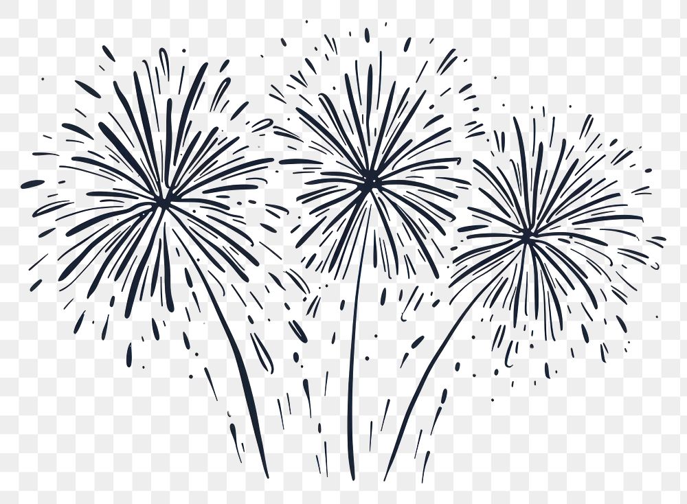 PNG Fireworks backgrounds drawing sketch.