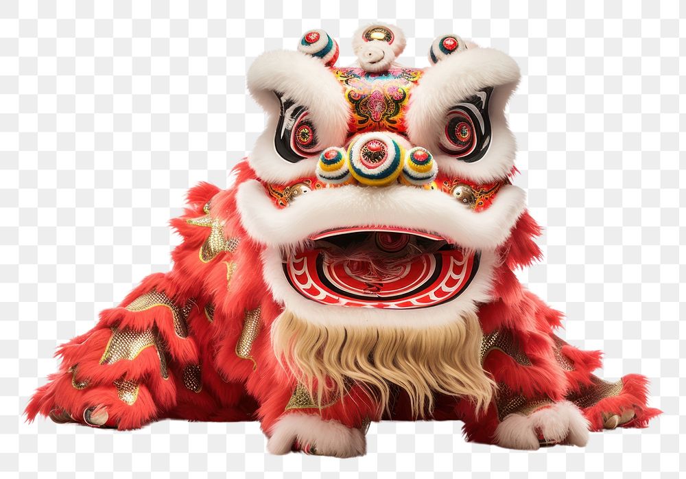 PNG Photo of chinese lion dance festival mammal toy.