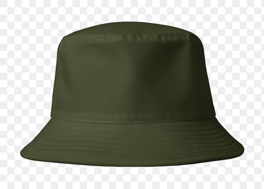 PNG green bucket hat, transparent background
