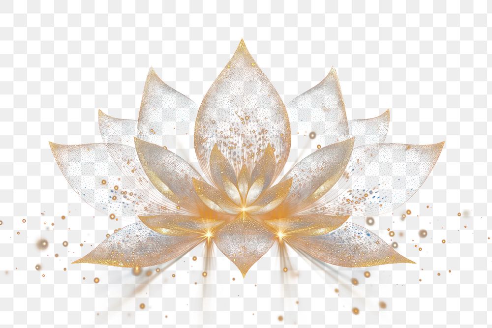 PNG Lotus flower sparkle light glitter pattern nature night.