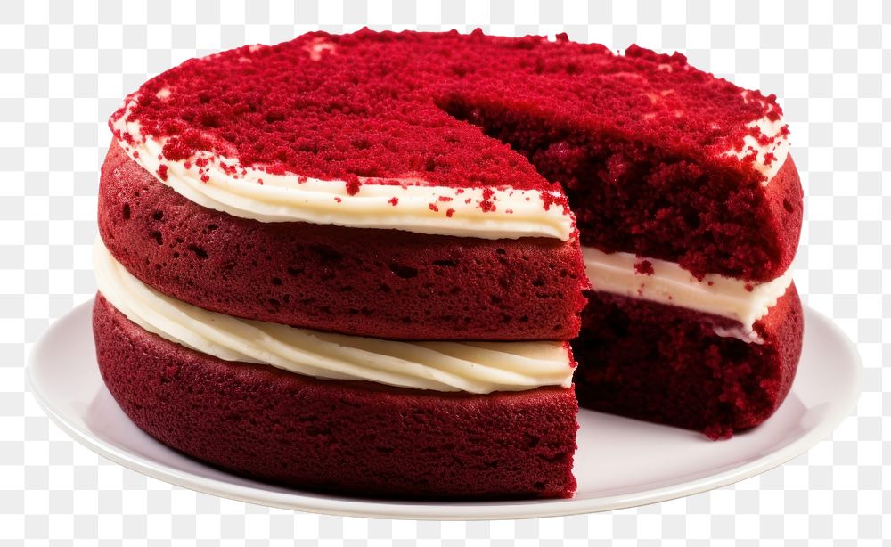 PNG  3 pound of red velvet cake dessert food celebration.