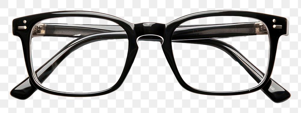 PNG Retangle transparent black glasses white background accessories accessory.