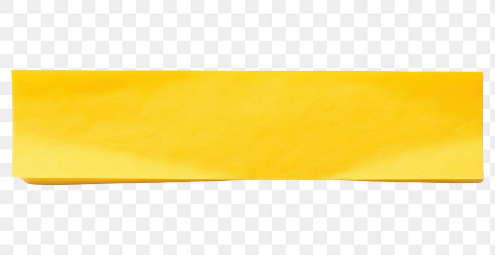 PNG Piece of yellow paper adhesive strip white background simplicity blackboard.